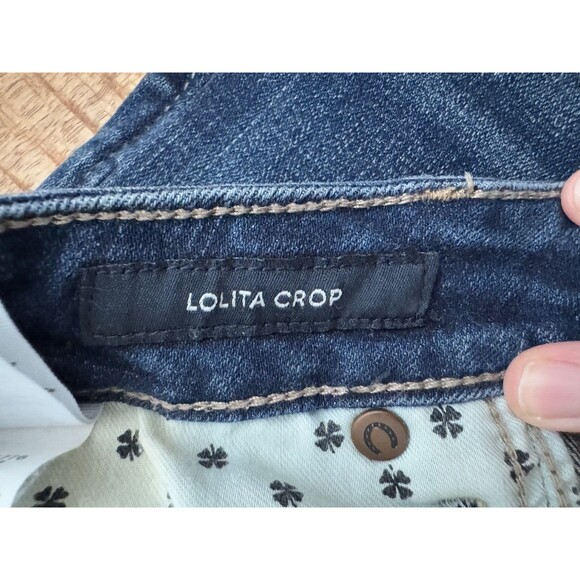 Lucky Brand Women's Lolita Crop Jeans Denim Blue Mid Rise Dark Wash 12/31 - Picture 7 of 12